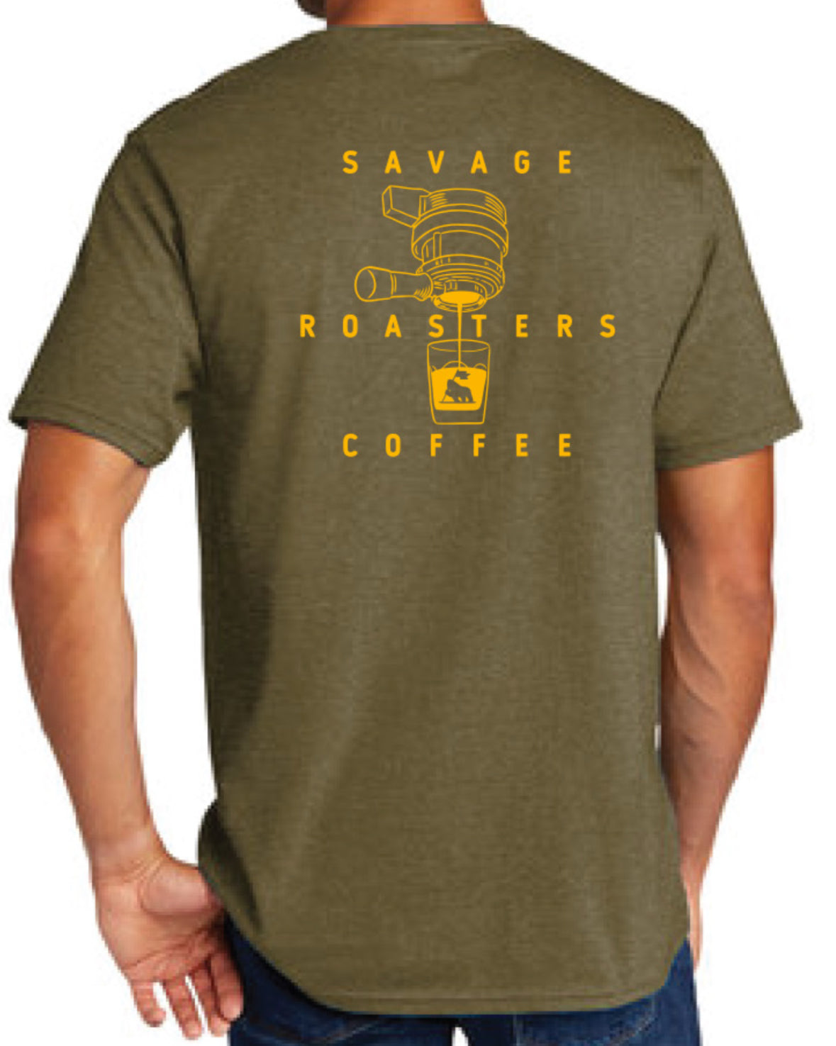Savage Roasters Brown Portafilter T-Shirt